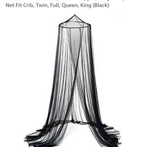 Black musquito net for bed